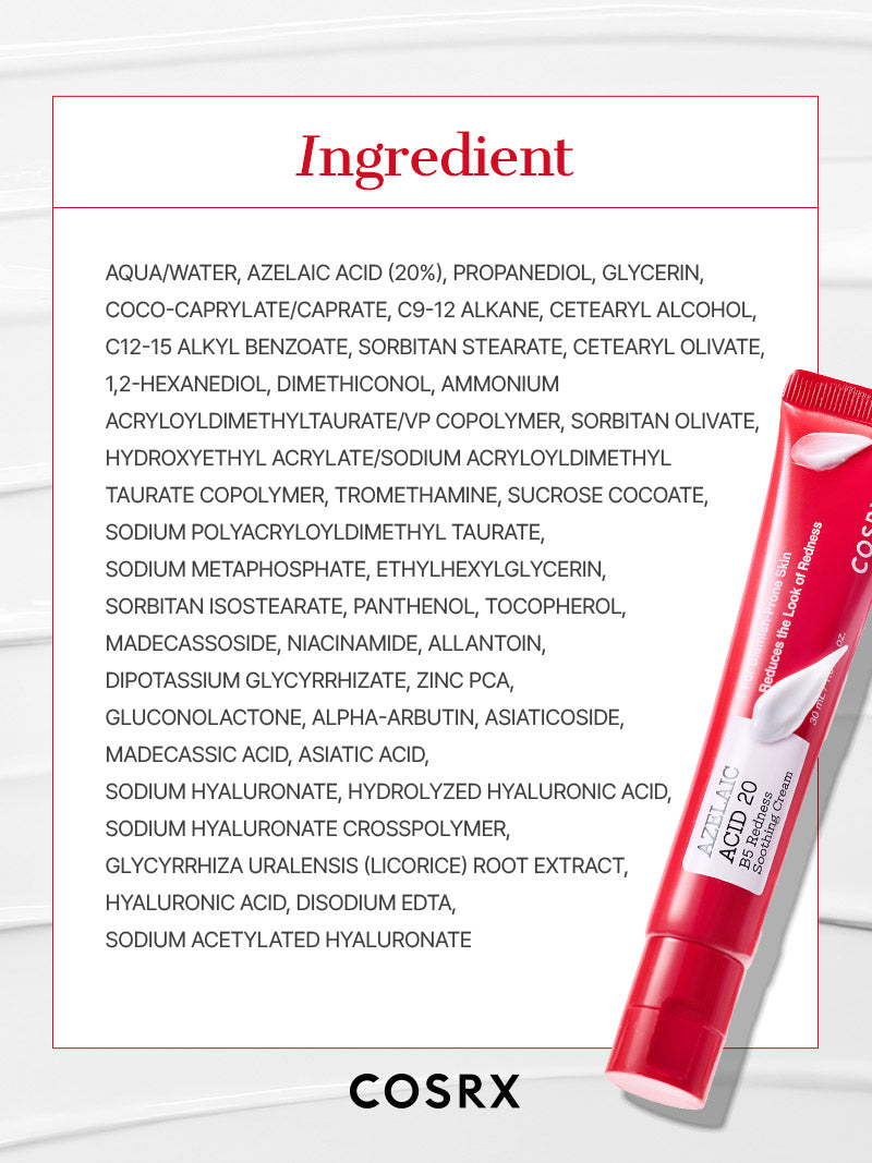 COSRX Azelaic Acid 20 B5 Redness Soothing Cream - Image 17