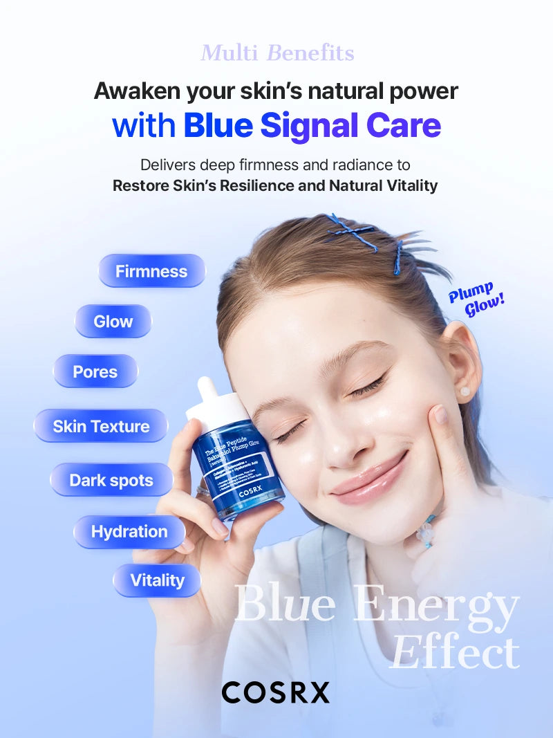 COSRX The Blue Peptide Bakuchiol Plump Glow Serum - Image 5